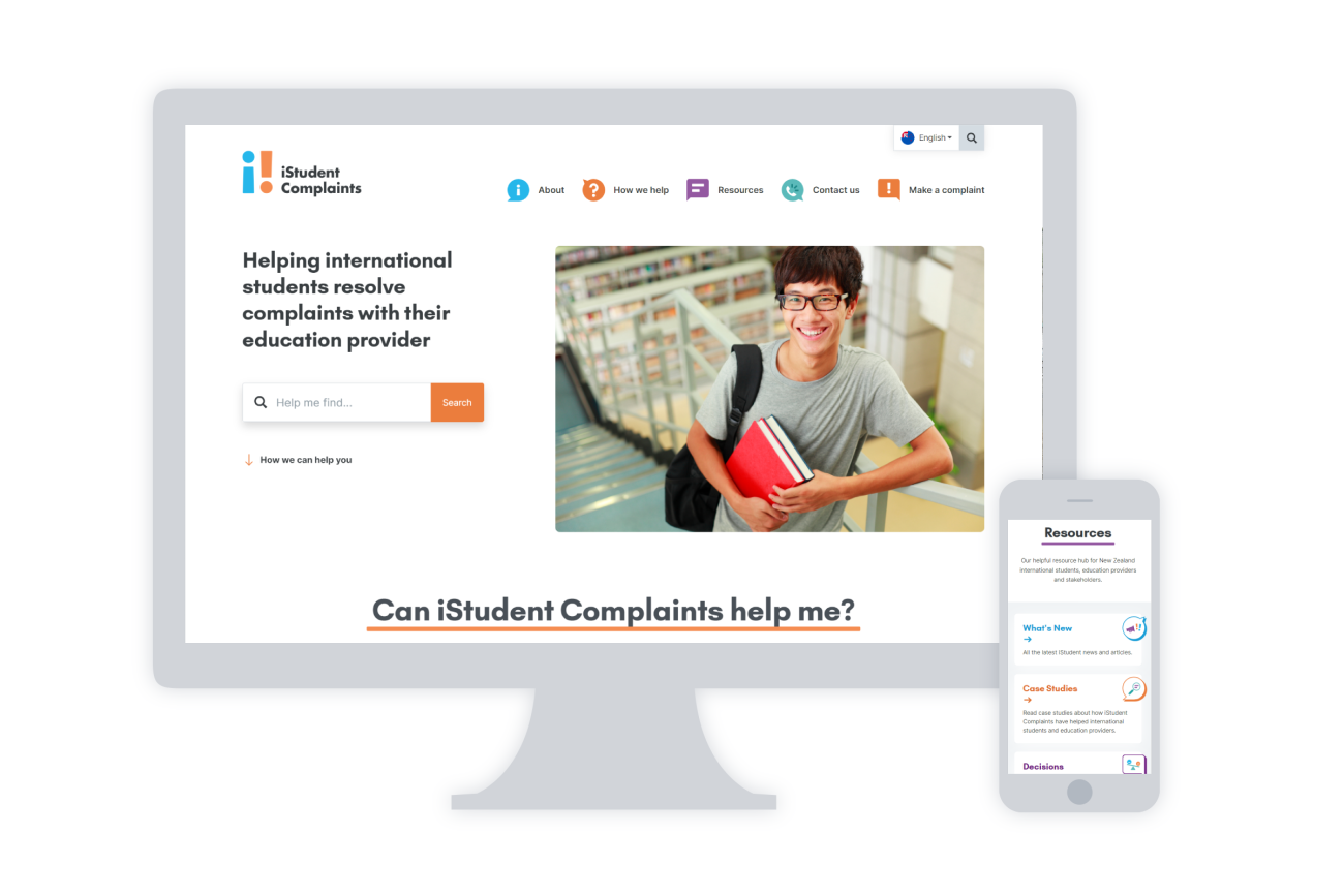 Screenshots of iStudent website