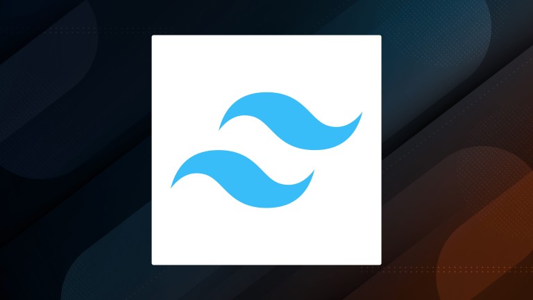 Tailwind mark on decorative background. 